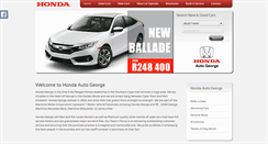 Desktop Screenshot of hondageorge.co.za